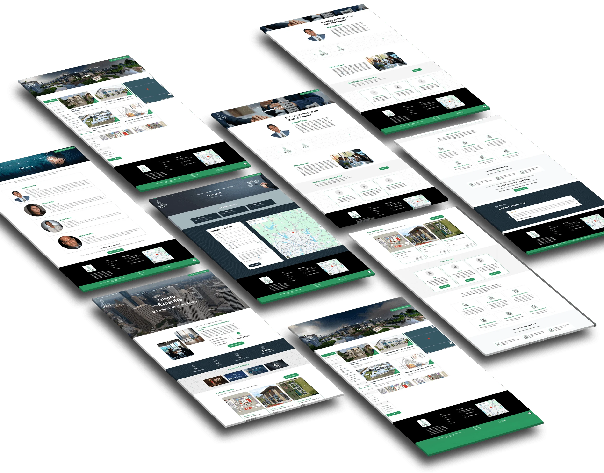 Sankalp Realty website mockup previews by vdm