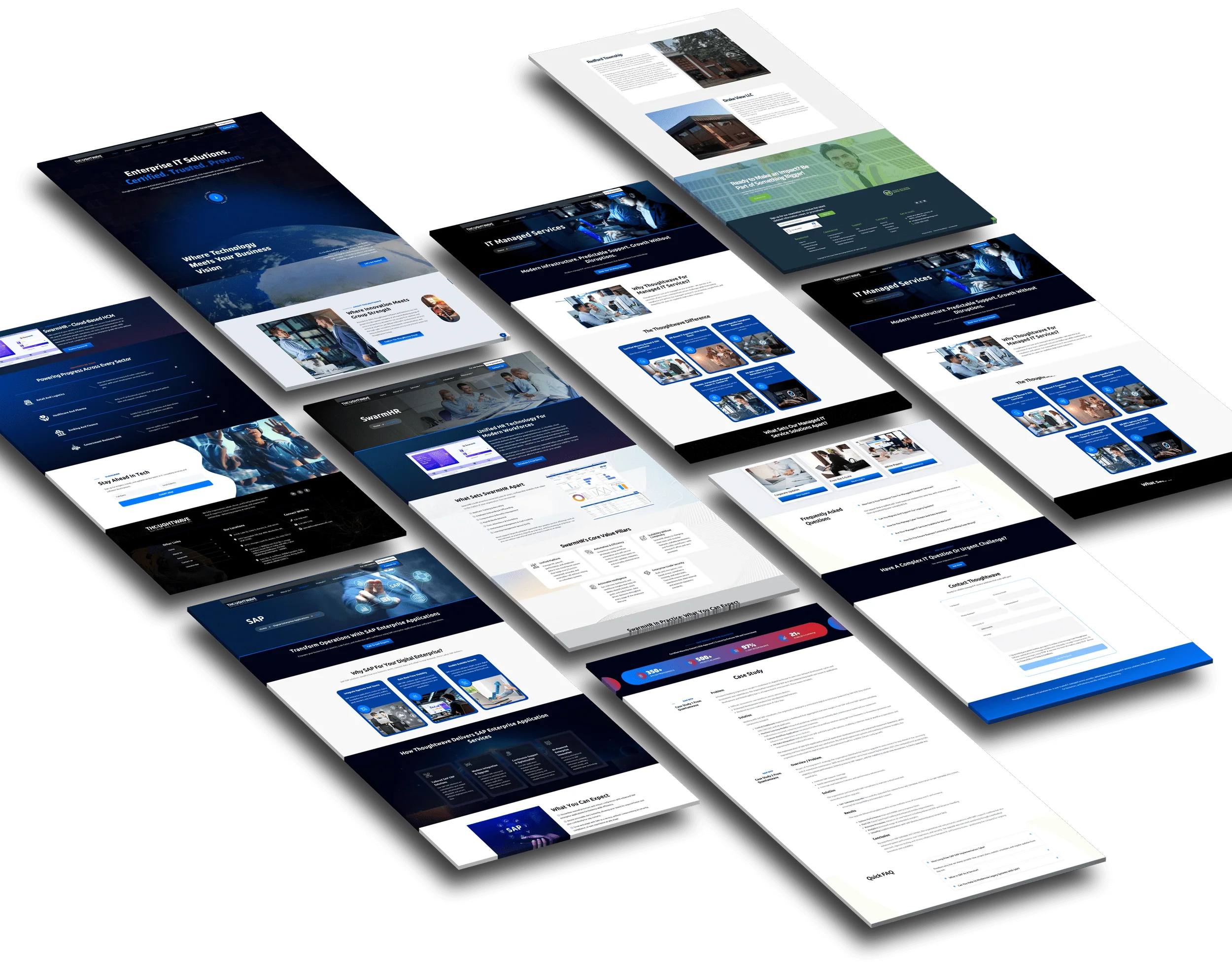 Thoughtwavesoft website redesign page layouts by vdm